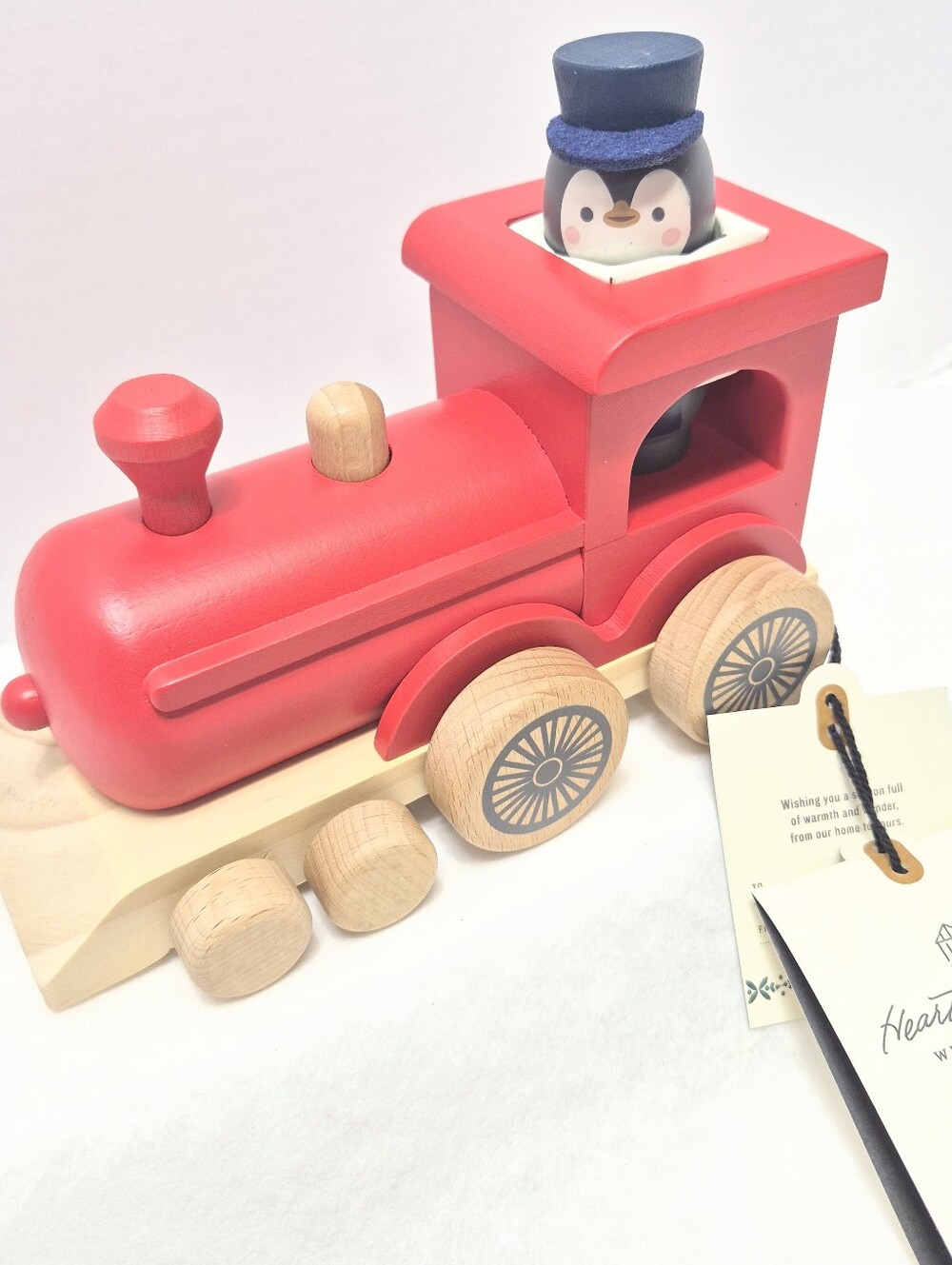 New Hearth And Hand with Magnolia Wooden Train With penguin conductor